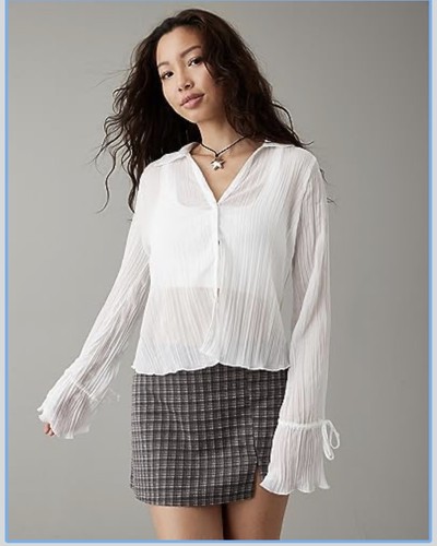 American eagle ruffle long - american,