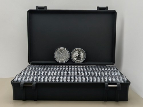 90x 1oz silver coin capsule - 1oz,