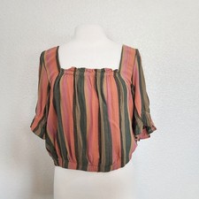 American Eagle Striped Crop
