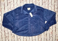American Eagle Shacket Blue