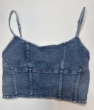 American Eagle Denim Crop Top