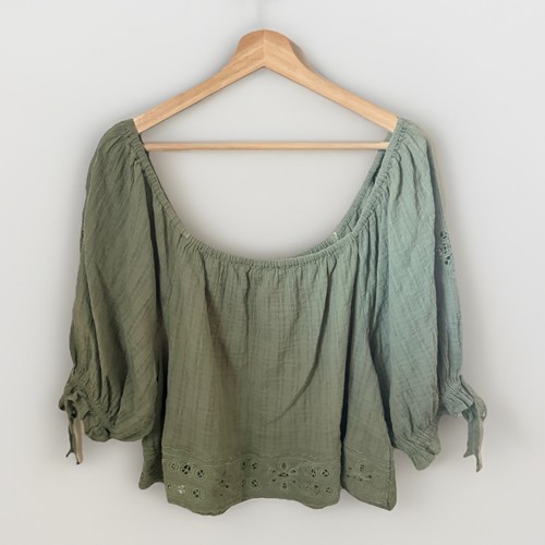 American eagle blouse green - american,